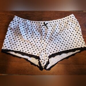 Women's Heart Print Sleep Shorts